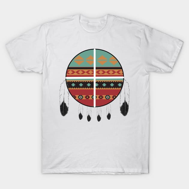 Medicine Wheel Fancy T-Shirt by MrPhilFox